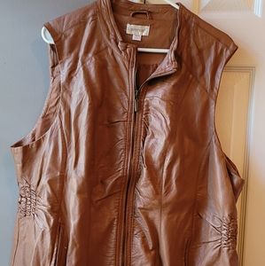 Brown Leather vest